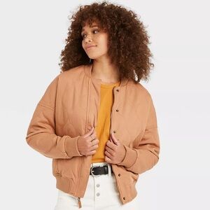 Universal Thread Quilted Bomber Jacket